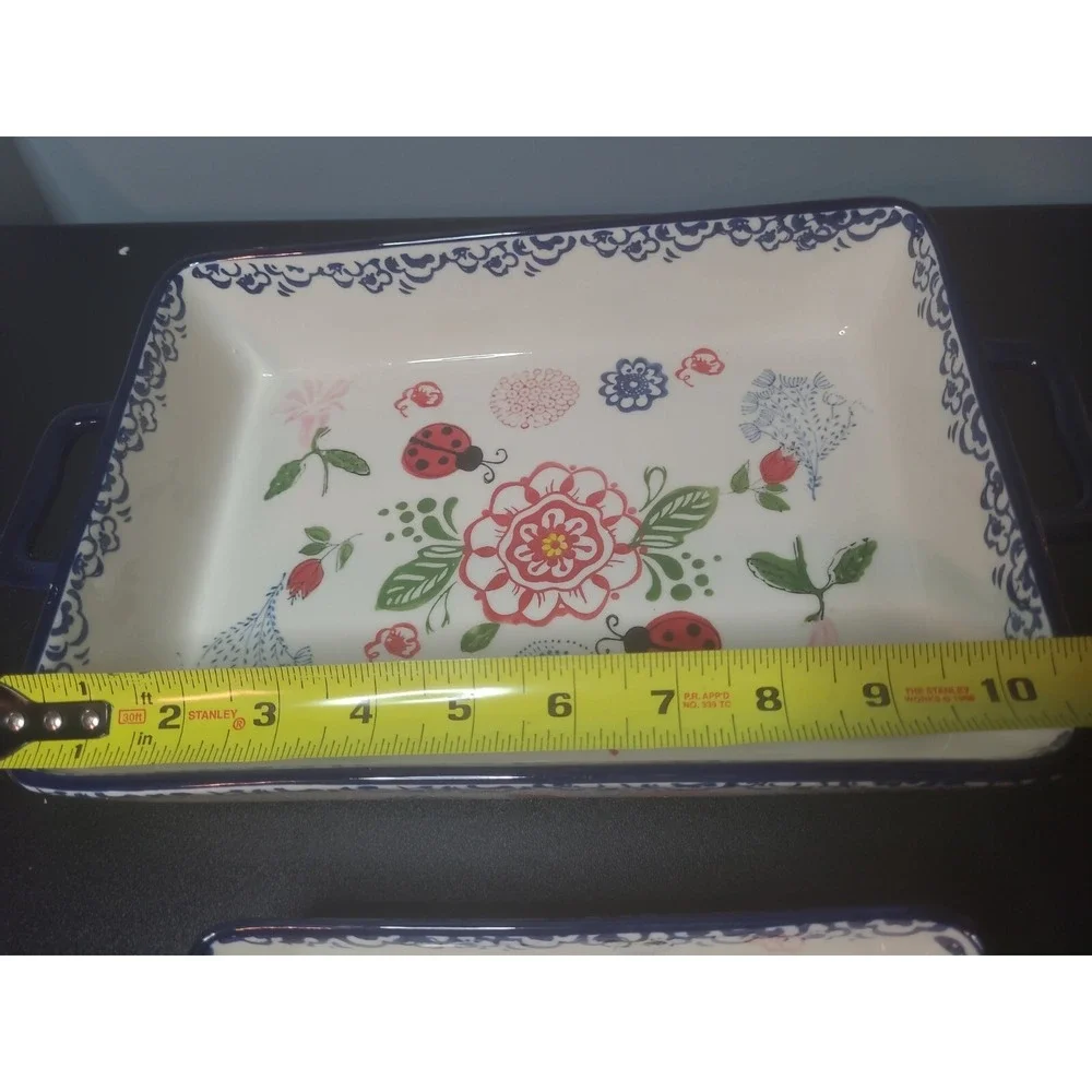 Ceramic Baking‎ Dish Rectangular Bakeware Set Baking Pan, 2-Piece Stoneware
